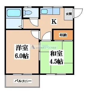 2Kの間取り画像