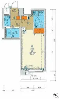 キャパシタス中野【1階】の間取り