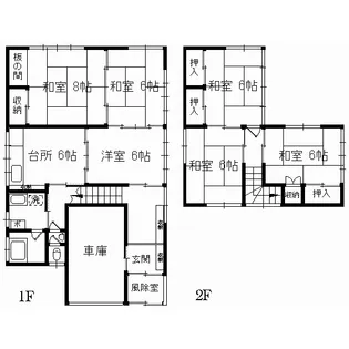 青森県青森市大字三内【一戸建】の間取り