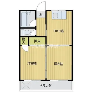 コーポ三田【1階】の間取り