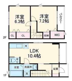 Dieu famille A/Bの間取り