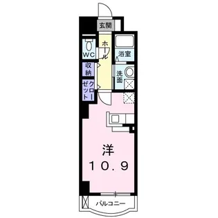 クレアール 京町【5階】の間取り