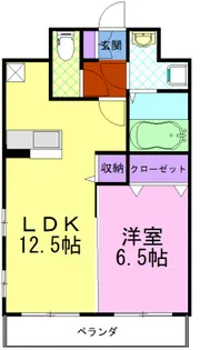 モア クレドール【3階】の間取り