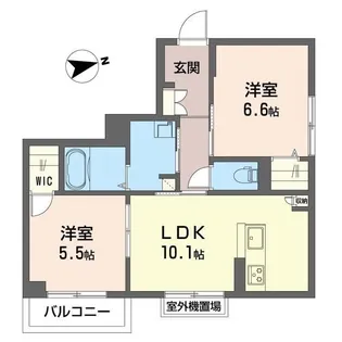 レジデンシア湘南茅ヶ崎【2階】の間取り