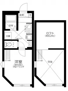 esora萩中【1階】の間取り