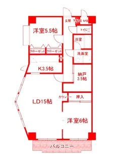 グランドヒル高橋【4階】の間取り