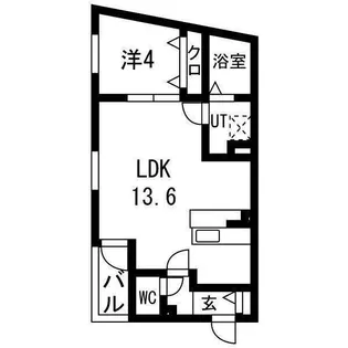メルヴェイユ大日【2階】の間取り