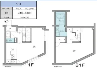 LEGALAND茗荷谷の間取り