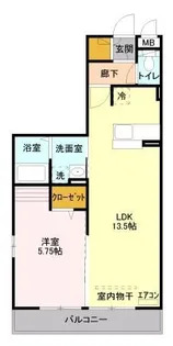 埼玉県新座市栄5【アパート】の間取り