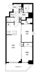 アーバンパーク日暮里II【9階】の間取り