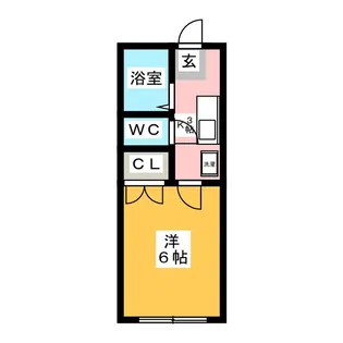 リーベンス黒松【2階】の間取り