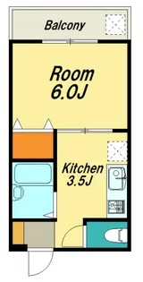 広島県広島市佐伯区五日市中央5【アパート】の間取り