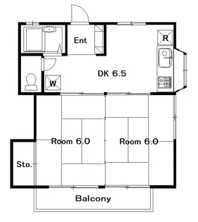 ビスカバレンシア愛宕【2階】の間取り