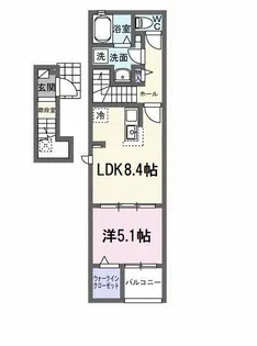 広島県東広島市西条町寺家【アパート】の間取り