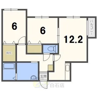 A BOND菊水【4階】の間取り