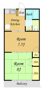 リバーサイド507【1階】の間取り