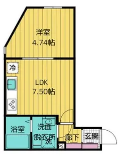 クリオ ラモード神楽坂【2階】の間取り