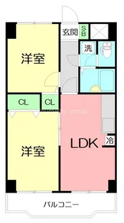 セザール厚木【4階】の間取り