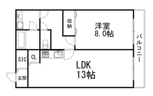兵庫県芦屋市浜芦屋町【マンション】の間取り