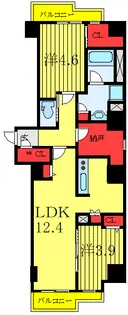 レジディア板橋本町プレイス【14階】の間取り