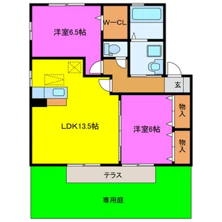 静岡県磐田市新貝3【アパート】の間取り