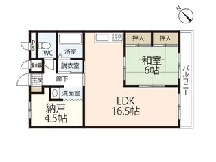 コープ野村光ヶ丘【2階】の間取り