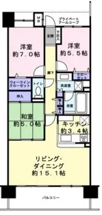 マリーナガーデン【3階】の間取り