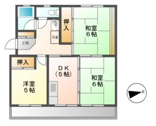 ファミリー久保山【3階】の間取り