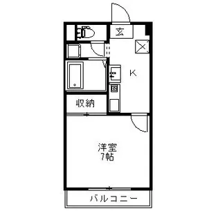メゾンシャルマン【4階】の間取り