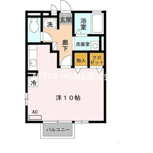 セジュール築地【2階】の間取り