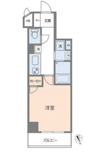 ル・リオン神楽坂【3階】の間取り