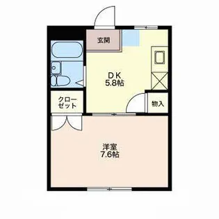 尾崎善ハイツ【1階】の間取り