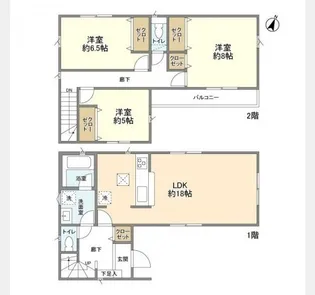 埼玉県新座市新堀1【一戸建】の間取り