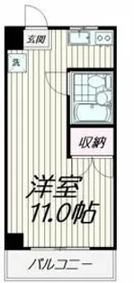 1Rの間取り画像