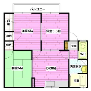 ハイム西本【2階】の間取り