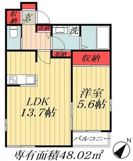 千葉県市川市富浜3【アパート】の間取り