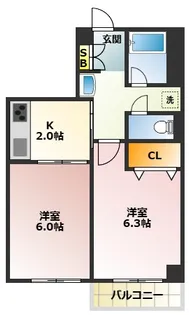 アビタシオン桜台【3階】の間取り