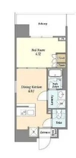 東京都台東区浅草6【マンション】の間取り