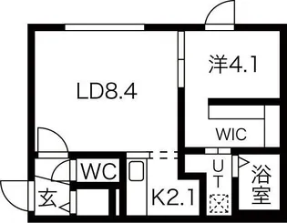 北海道札幌市東区北二十条東14【マンション】の間取り