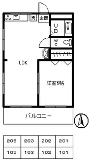 エトワール宮原【2階】の間取り