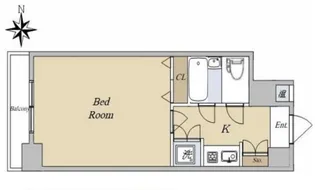 ビクセル新宿【4階】の間取り