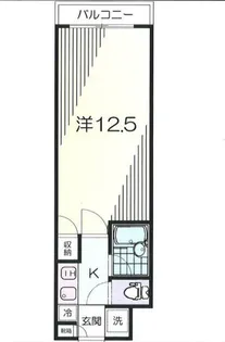 ヴァーチャス赤坂【2階】の間取り