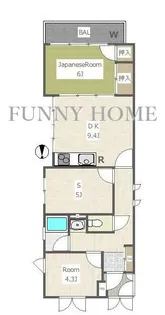 メゾンクレール【3階】の間取り