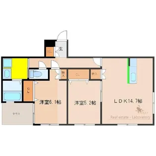アルテマイスターカメリア【1階】の間取り
