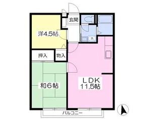 カーサエントピア II【2階】の間取り