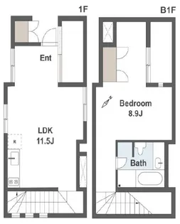 MAISON DU DIX-HUIT メゾンデュディズイットの間取り