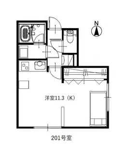 プティ・グラン明道【2階】の間取り