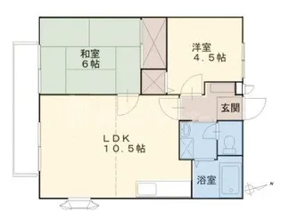 グラウハウゼ【2階】の間取り