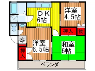 グリ-ンハイツ2【2階】の間取り