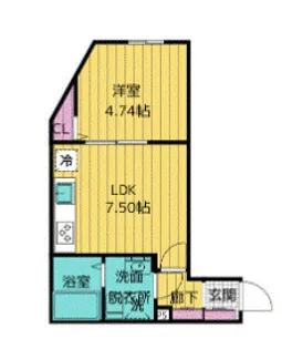 クリオ ラモード神楽坂【2階】の間取り